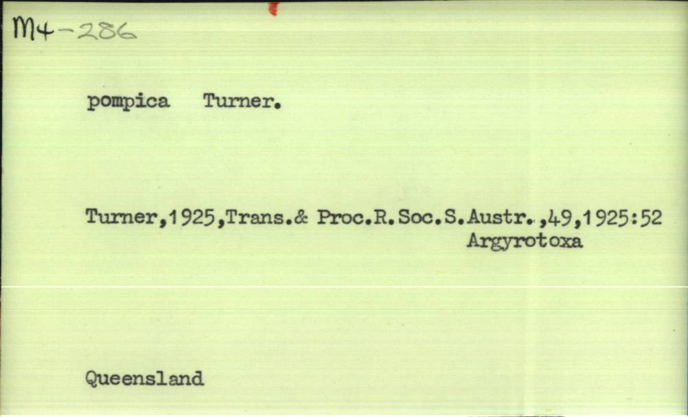 front of card